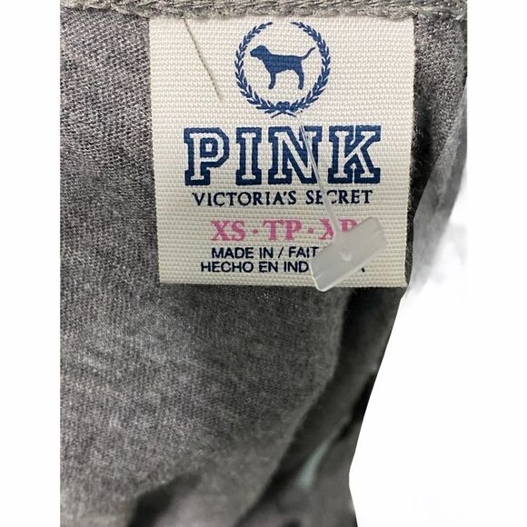 Victoria's Secret Pink Love Pink Sequin Tank Top Red Silver Blue Red Gray XS - Picture 3 of 10